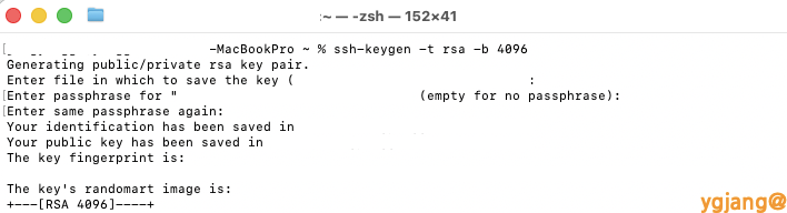 SSH Key Generation Result