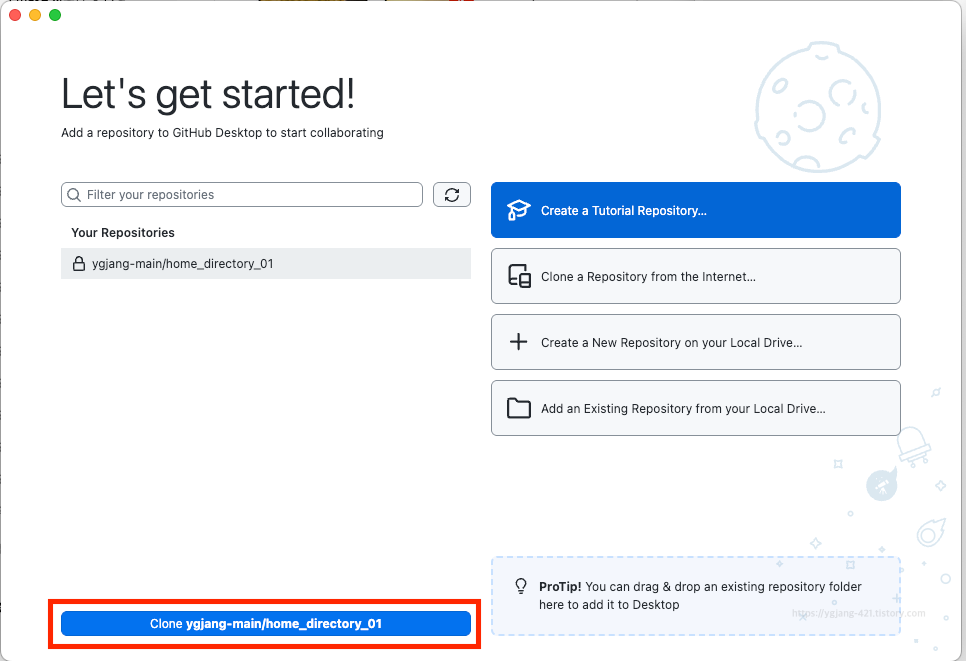 clone repository
